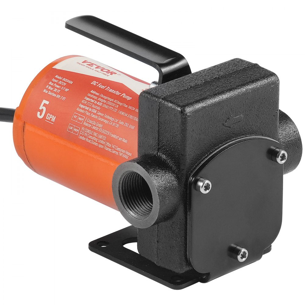 DCEX40A - 5 GPM Portable Diesel Pump with 30ft Lift & Auto Nozzle