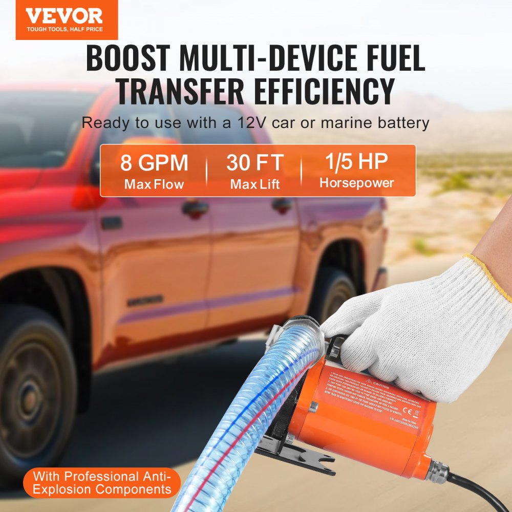 DCEX50A - 8 GPM Diesel Pump with 30ft Lift for Efficient Refueling