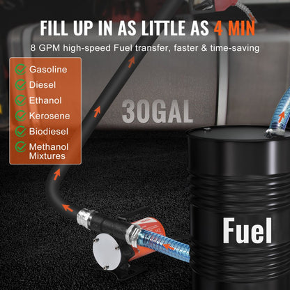 DCEX50A - 8 GPM Diesel Pump with 30ft Lift for Efficient Refueling