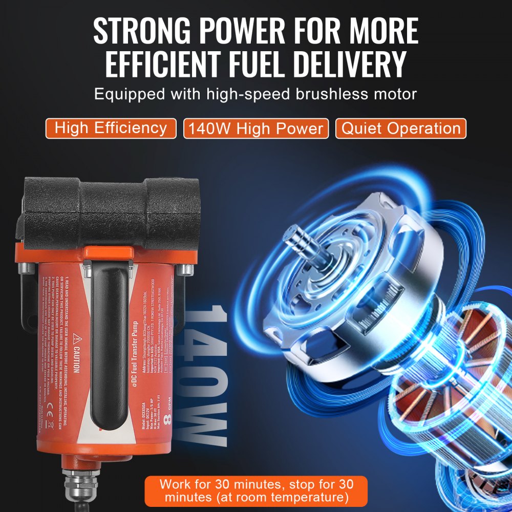 DCEX50A - 8 GPM Diesel Pump with 30ft Lift for Efficient Refueling