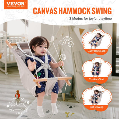 TL18B-07D - Versatile Canvas Hammock Swing for Babies and Toddlers