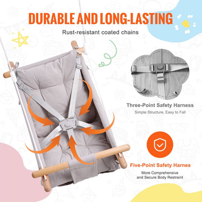 TL18B-07D - Versatile Canvas Hammock Swing for Babies and Toddlers