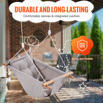 TL18B-07D - Versatile Canvas Hammock Swing for Babies and Toddlers