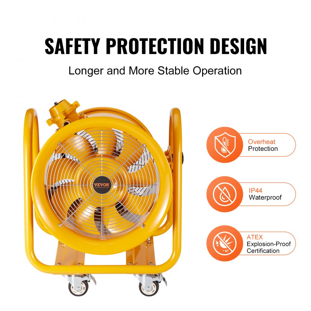 BTF-40/16 - High-Power 16" Ventilator, 4240 CFM for Clean Air