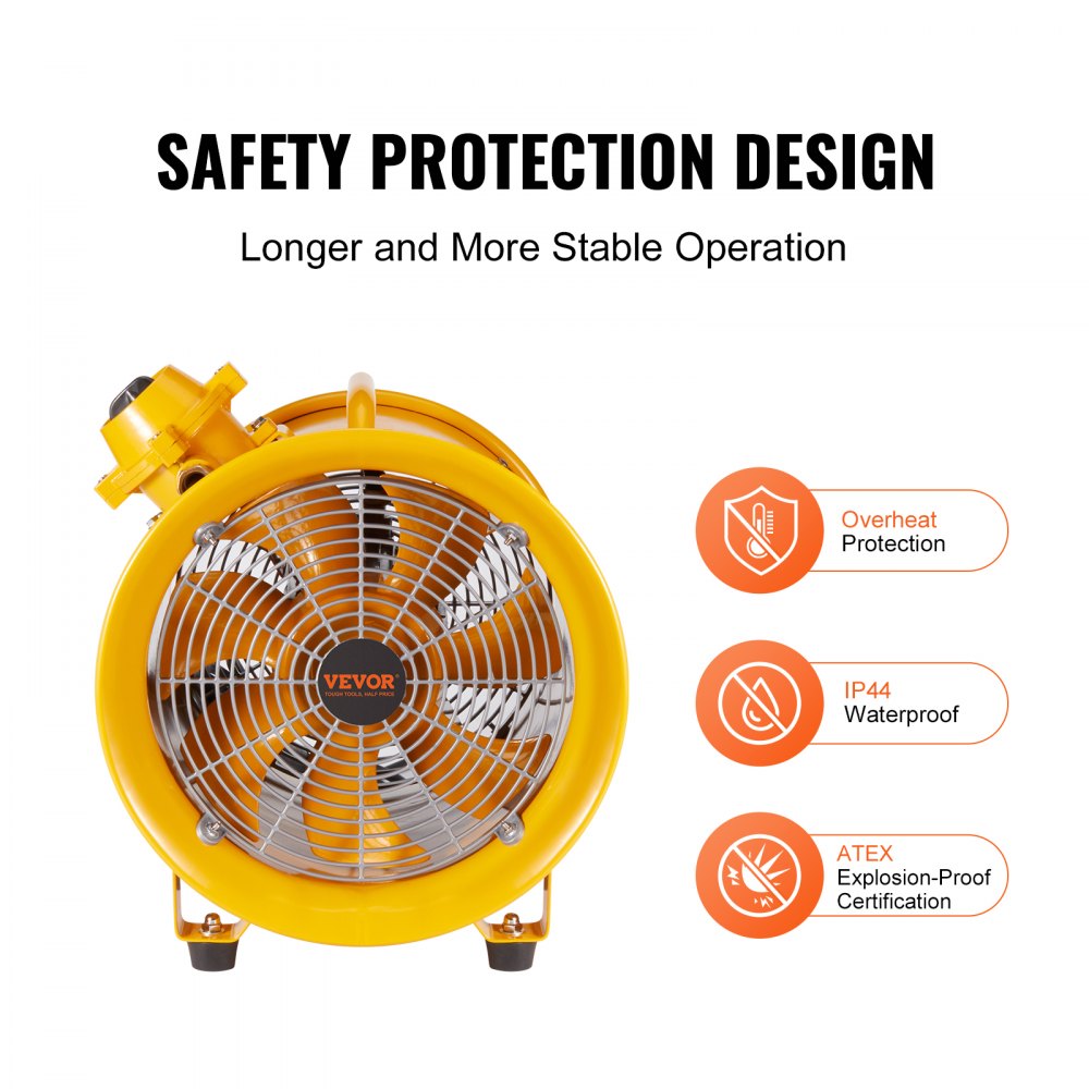 BTF-25/10" - 10" VEVOR Ventilator, 350W, 1942CFM Airflow