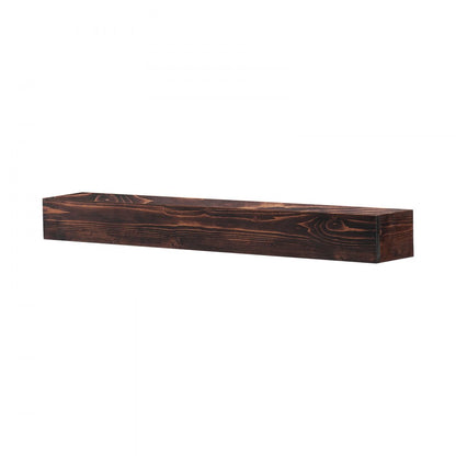 RB48-8-5 - Rustic 48" Floating Mantel Shelf in White Pine Wood