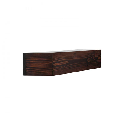 RW60-8-6 - Rustic 60" Pine Floating Mantel Shelf for Home Décor