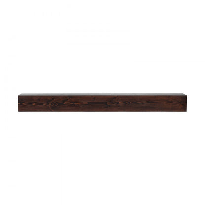 RW60-8-6 - Rustic 60" Pine Floating Mantel Shelf for Home Décor