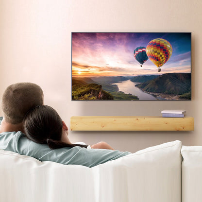 RB60-8-6 - 60" Rustic White Pine Floating Mantel Shelf for Decor