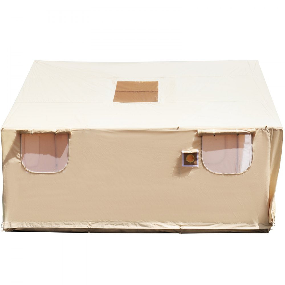 010180693480 - 4-Season Canvas Wall Tent for 6-8 People