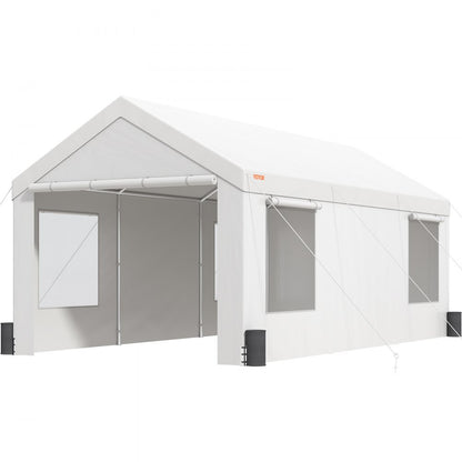 010791127527 - 10x20ft Heavy Duty Carport with UV Resistant Canopy