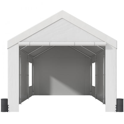 010791127527 - 10x20ft Heavy Duty Carport with UV Resistant Canopy