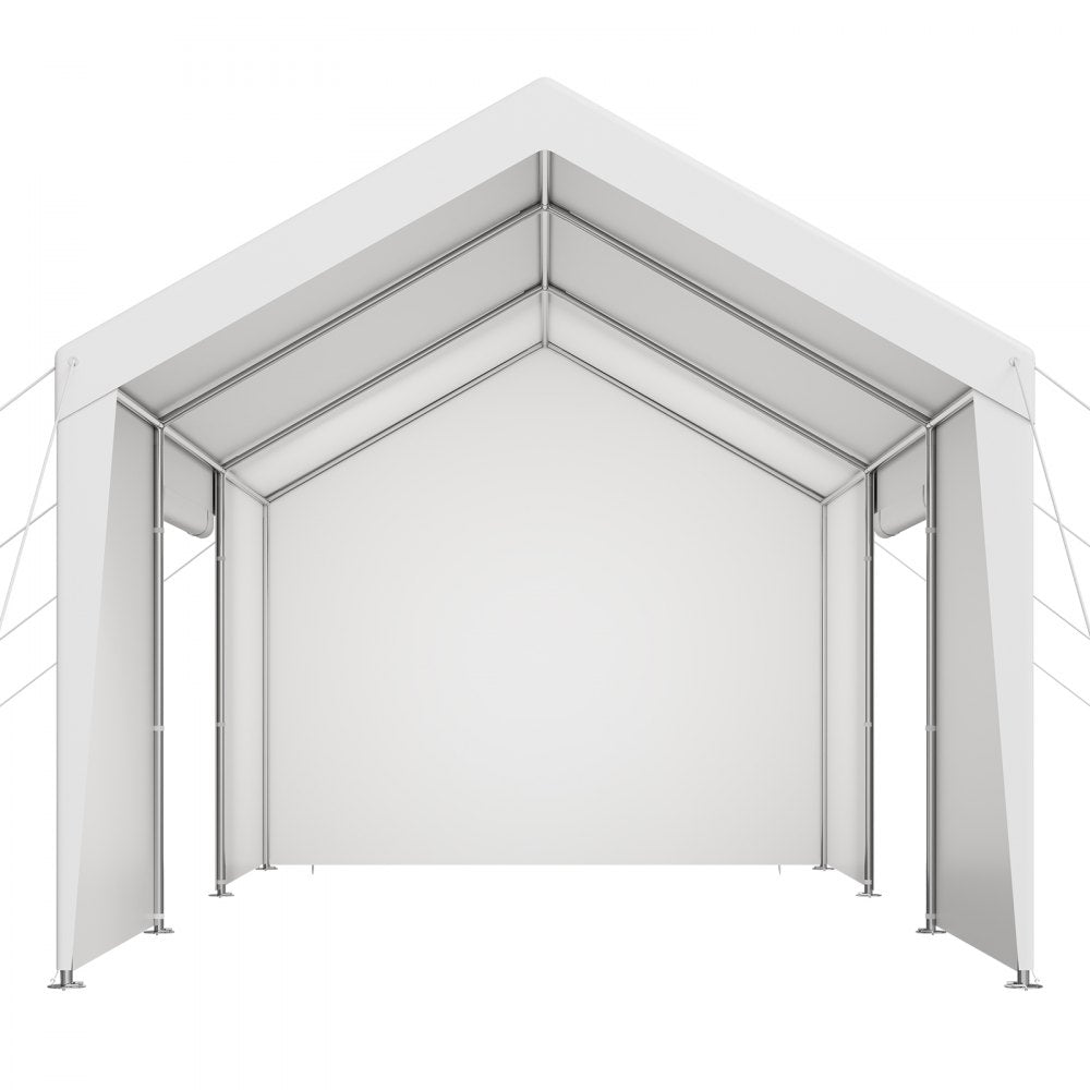 SXYJSCK-FBS10X20FT-W - Durable 10x20FT Carport Canopy with Removable Sidewalls
