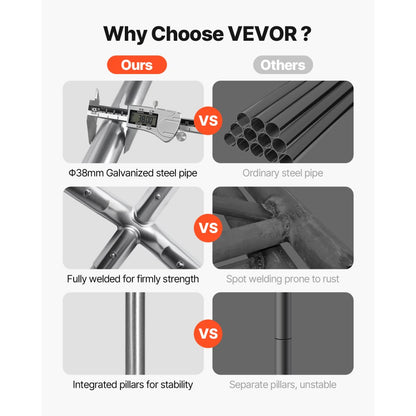 SXYJSCK-FBS12X20FT-G - 12x20ft Heavy Duty Portable Carport with Steel Frame