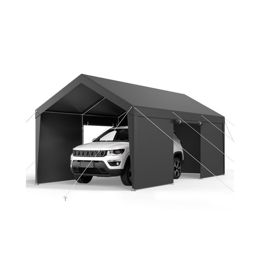 SXYJSCK-FBS12X20FT-G - 12x20ft Heavy Duty Portable Carport with Steel Frame