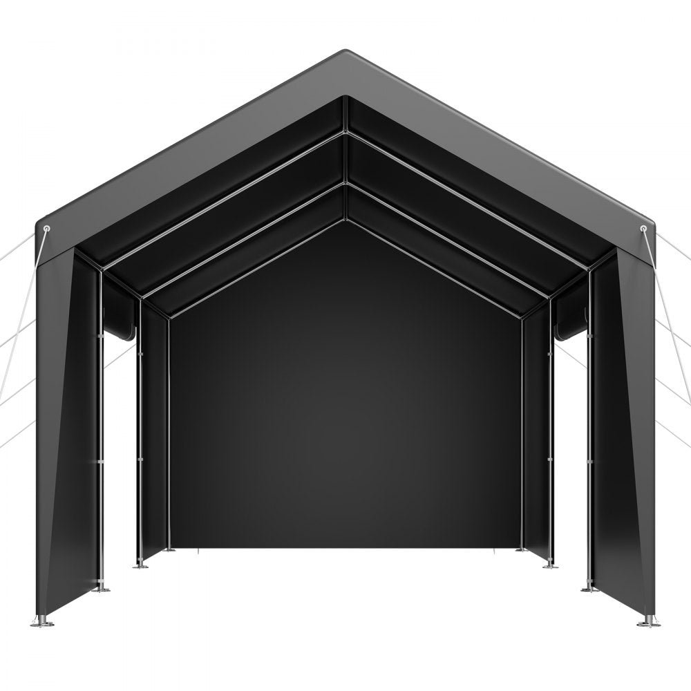 SXYJSCK-FBS12X20FT-G - 12x20ft Heavy Duty Portable Carport with Steel Frame