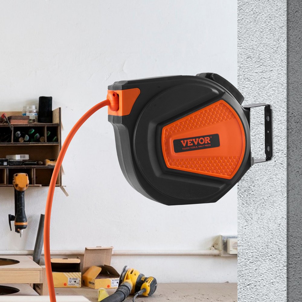 NWA-D15 - 50FT Air Hose Reel with Auto Rewind & 300PSI Capacity