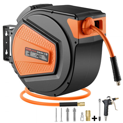 NWA-D20 - 65ft Hybrid Enclosed Air Hose Reel with Auto-Rewind System