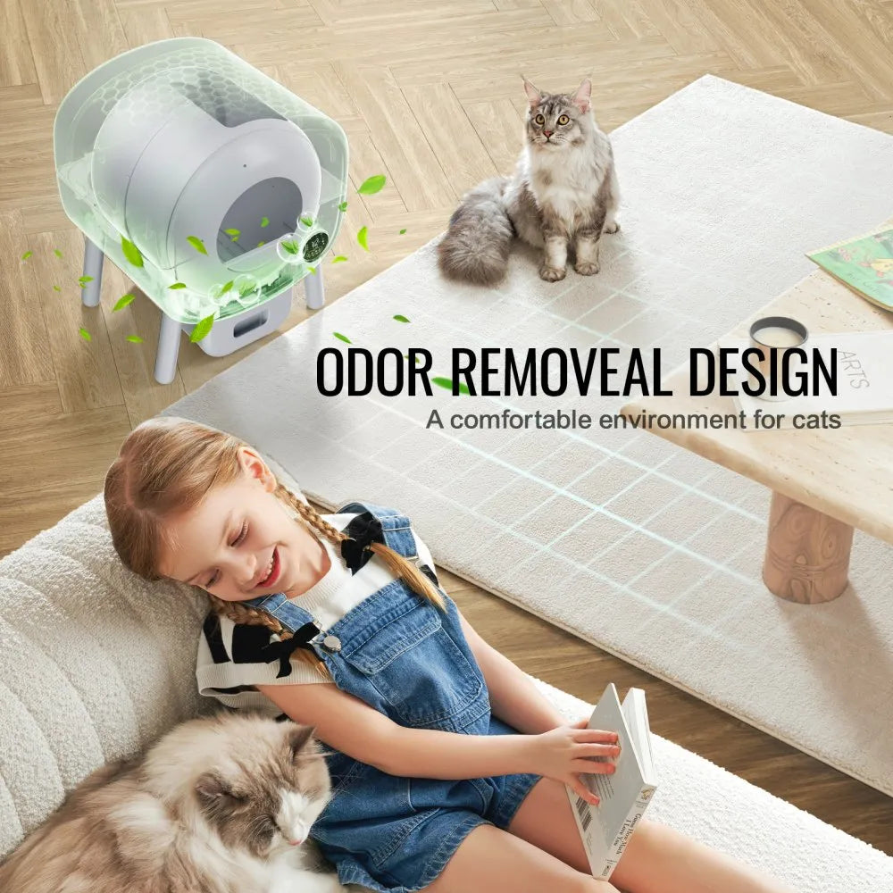 CATBOX-NEO-B - 76L Smart Self-Cleaning Cat Litter Box with Odor Control