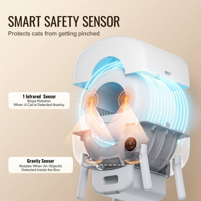 CATBOX-NEO-B - 76L Smart Self-Cleaning Cat Litter Box with Odor Control