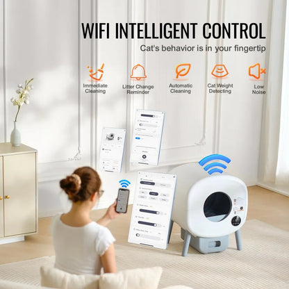 CATBOX-NEO-B - 76L Smart Self-Cleaning Cat Litter Box with Odor Control