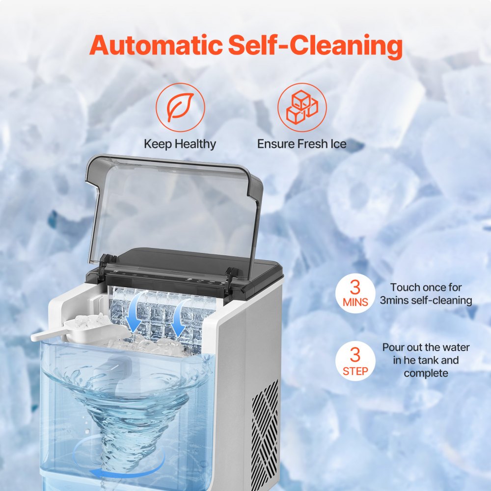 ICM2366 - 50Lbs/24H Portable Ice Maker with 3 Cube Sizes