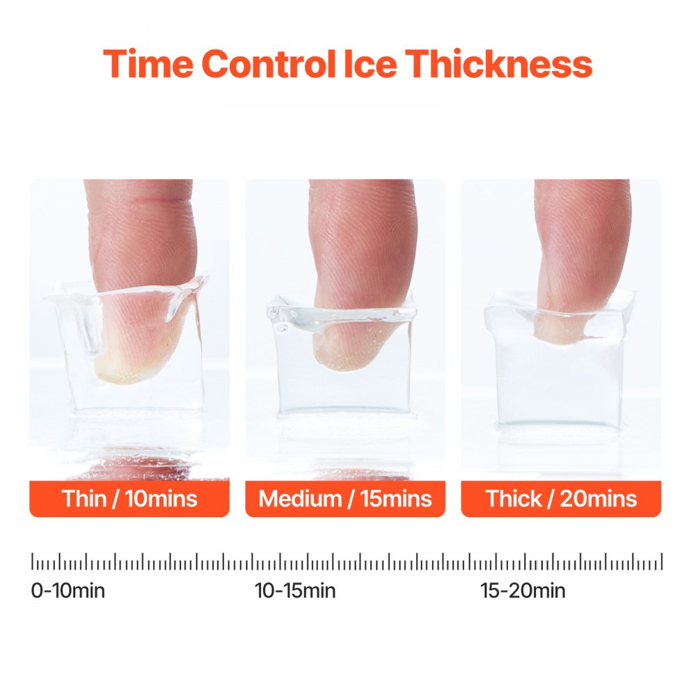 HZB-20AF/S - Portable Ice Maker Producing 45 lbs/24h with Easy Operation