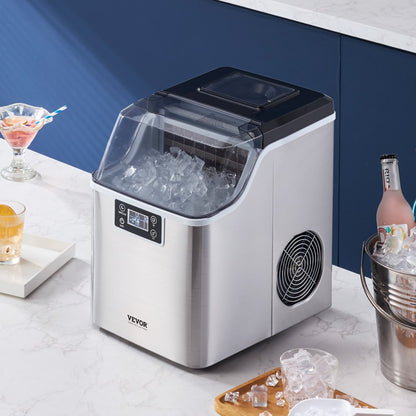 HZB-20AF/S - Portable Ice Maker Producing 45 lbs/24h with Easy Operation