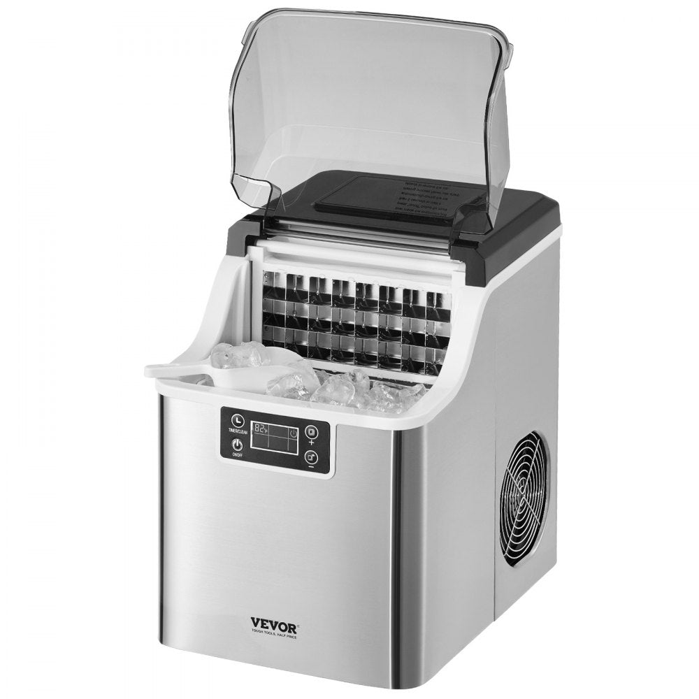 HZB-20AF/S - Portable Ice Maker Producing 45 lbs/24h with Easy Operation