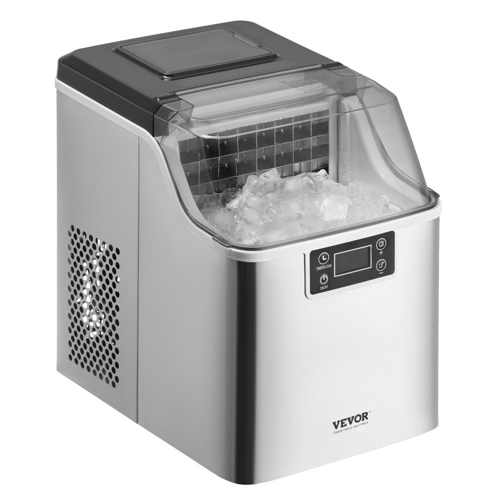 HZB-20AF/S - Portable Ice Maker Producing 45 lbs/24h with Easy Operation