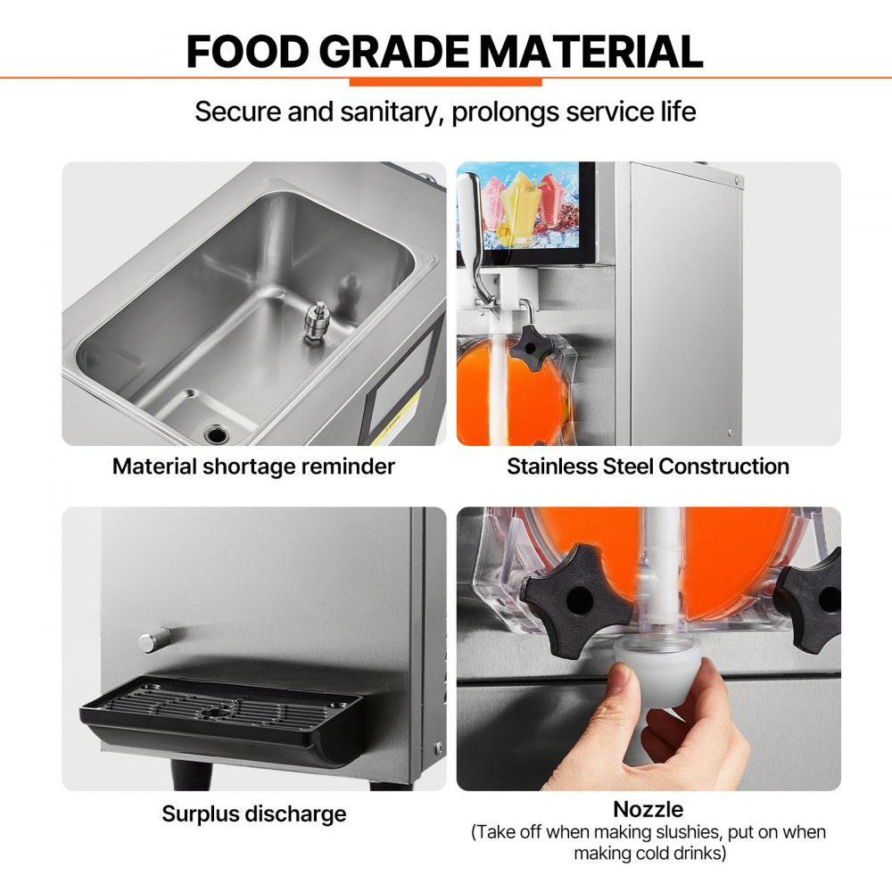 XN120C - 12L Slushy Machine for Frozen Drinks & Margaritas