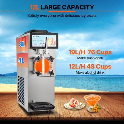 XN120C - 12L Commercial Slushy Machine for Drinks & Margaritas