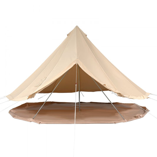 ZJTM1149 - 13.12ft Canvas Bell Tent for 5-8 People with Fireplace