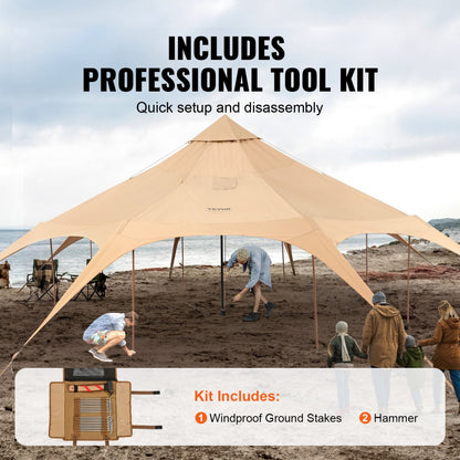 ZJTM1184 - 5m VEVOR 4-Season Bell Tent for Year-Round Adventures