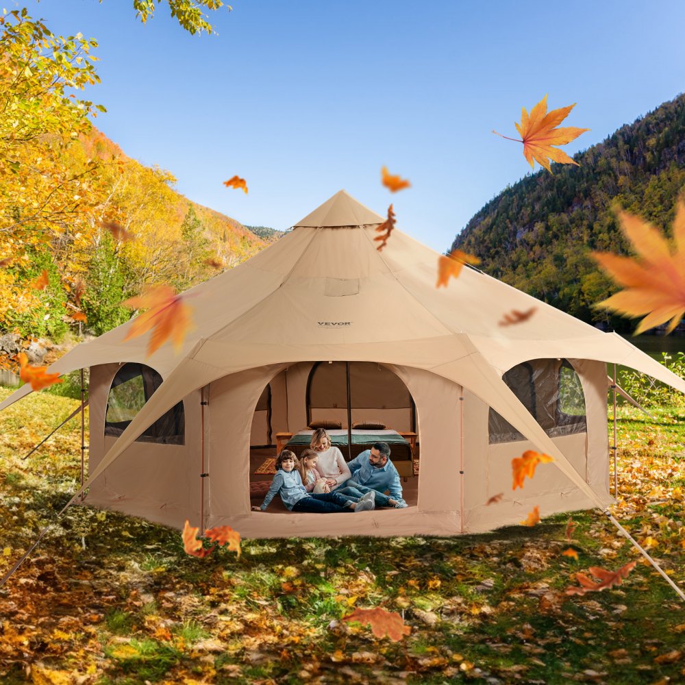 ZJTM1184 - 5m VEVOR 4-Season Bell Tent for Year-Round Adventures