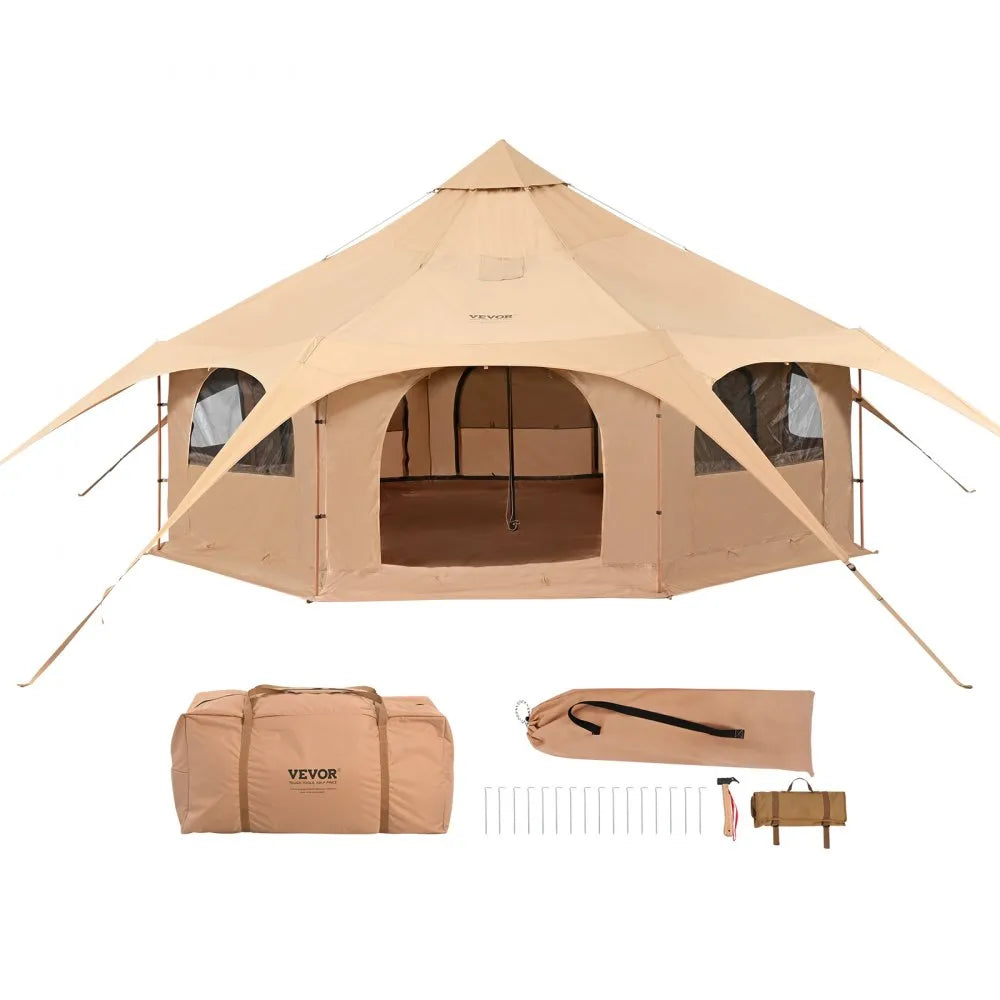 ZJTM1184 - 5m VEVOR 4-Season Bell Tent for Year-Round Adventures