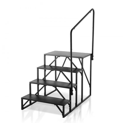 HT231201C - 4-Step Sturdy RV Steps, 440lb Capacity, Alloy Steel