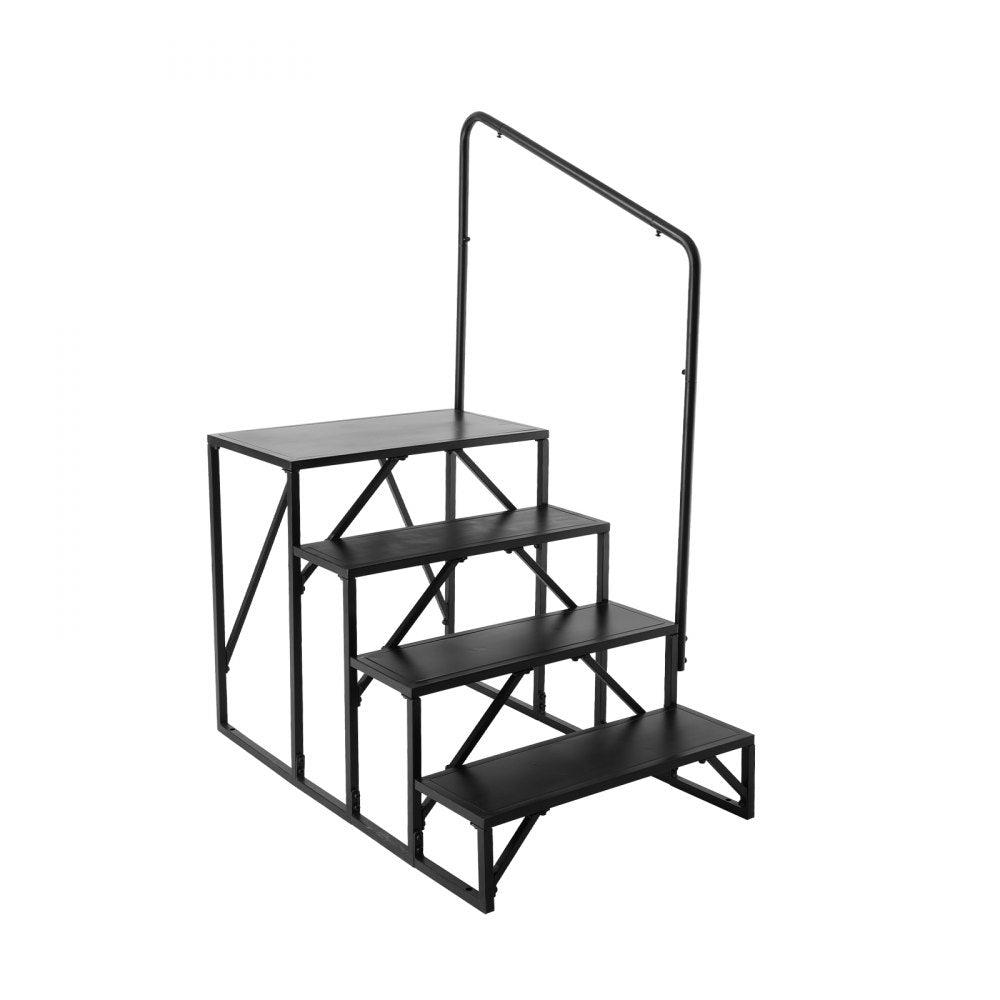 HT231201C - 4-Step Sturdy RV Steps, 440lb Capacity, Alloy Steel