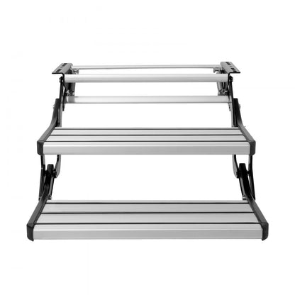 E-F-550-D - 21.7"x8.3" Electric RV Steps, 440lbs Capacity, Automatic Fold