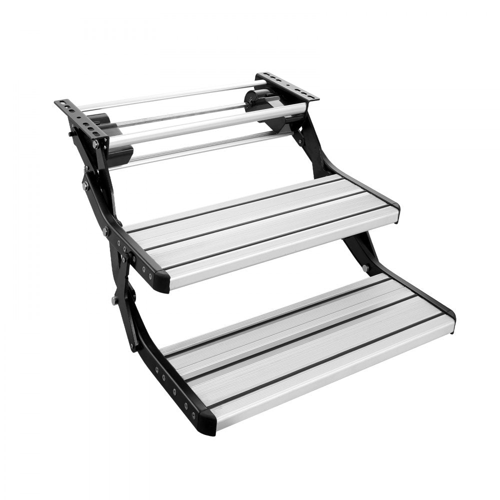 E-F-550-D - 21.7"x8.3" Electric RV Steps, 440lbs Capacity, Automatic Fold