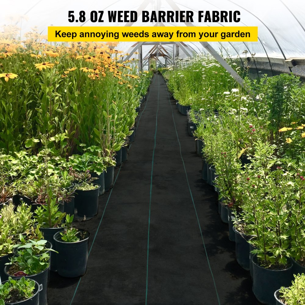VV-FCB-PE 3*300FT 5.8OZ - Durable Weed Barrier Fabric for Garden Protection