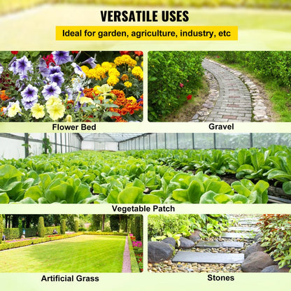 VV-FCB-PE 4*300FT 5.8OZ - Durable Black Weed Barrier with Guidelines