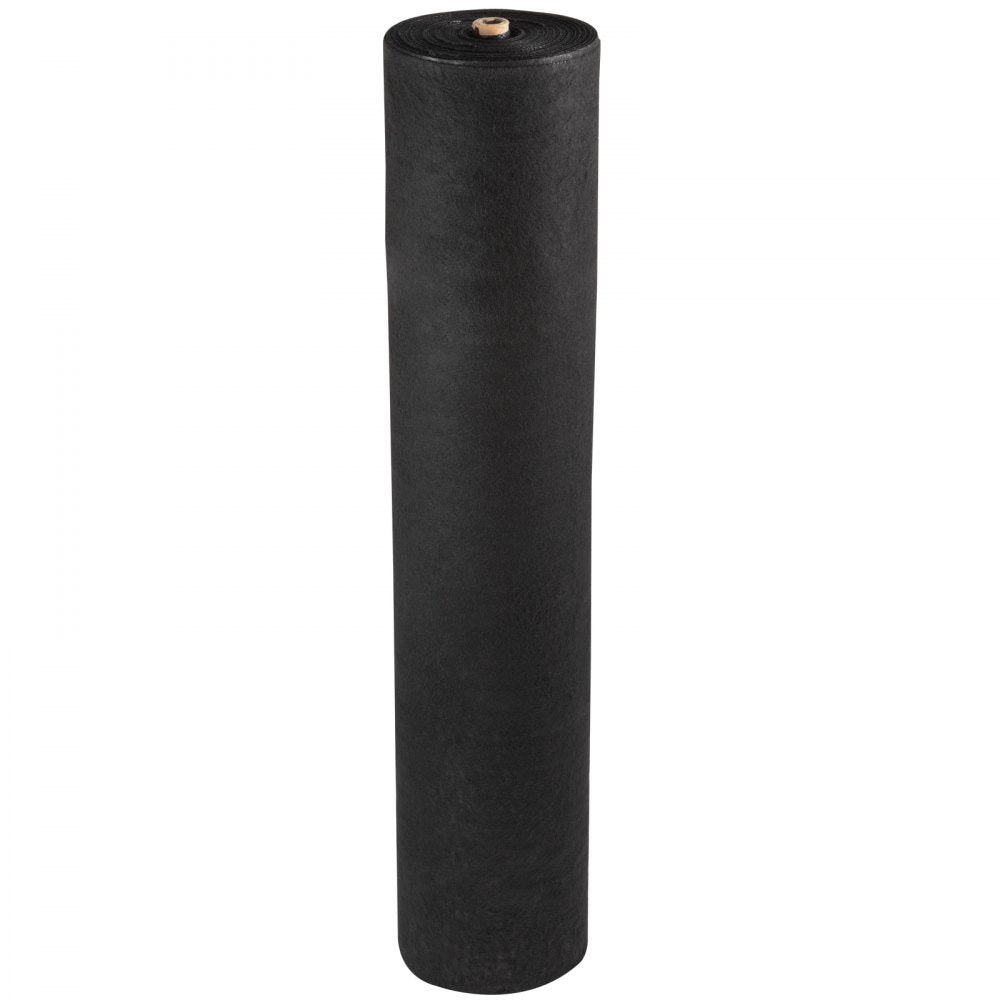 VV-FCB-PE 4*300FT 5.8OZ - Durable Black Weed Barrier with Guidelines
