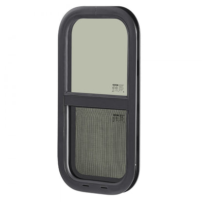 SSTLC305x610 - 12"x24" Tinted Sliding RV Window with Screen & Lock
