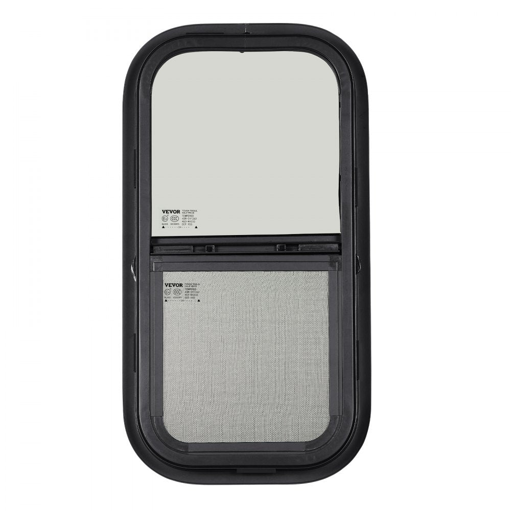 SSTLC305x610 - 12"x24" Tinted Sliding RV Window with Screen & Lock