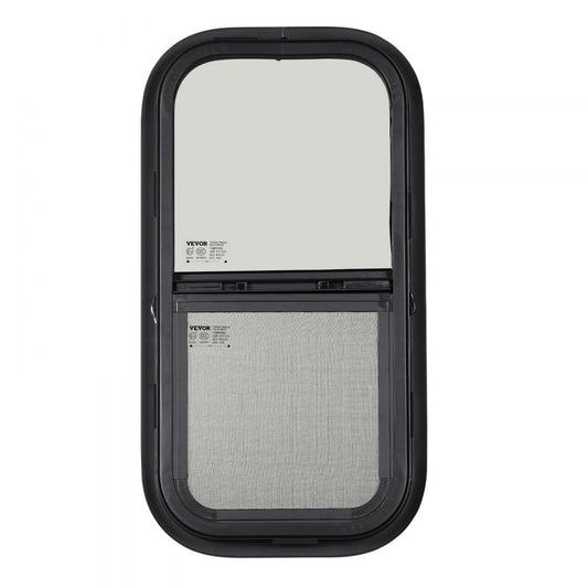SSTLC305x610 - 12"x24" Tinted Sliding RV Window with Screen & Lock