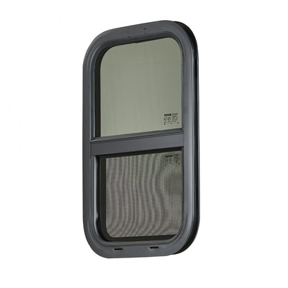 SSTLC356x559 - 14"W x 22"H Tinted Sliding RV Window with Screen & Lock