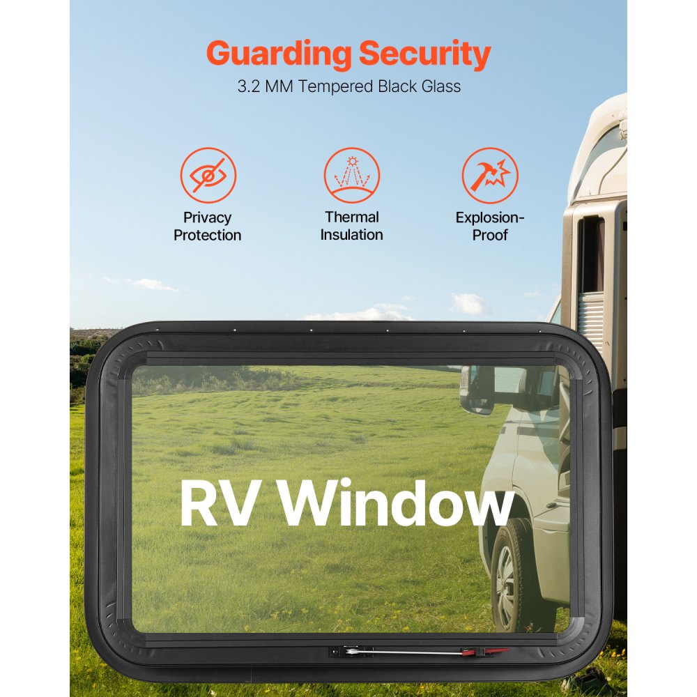 SSXCWT762x508 - 30" x 20" Tempered Glass Exit Window for RVs