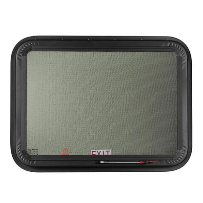 SSXCWT762x559 - 30" x 22" Tempered Glass RV Exit Window with Screen