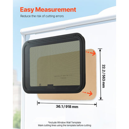 SSXCWT914x559 - Durable 36" x 22" RV Exit Window with Security Lock & Screen